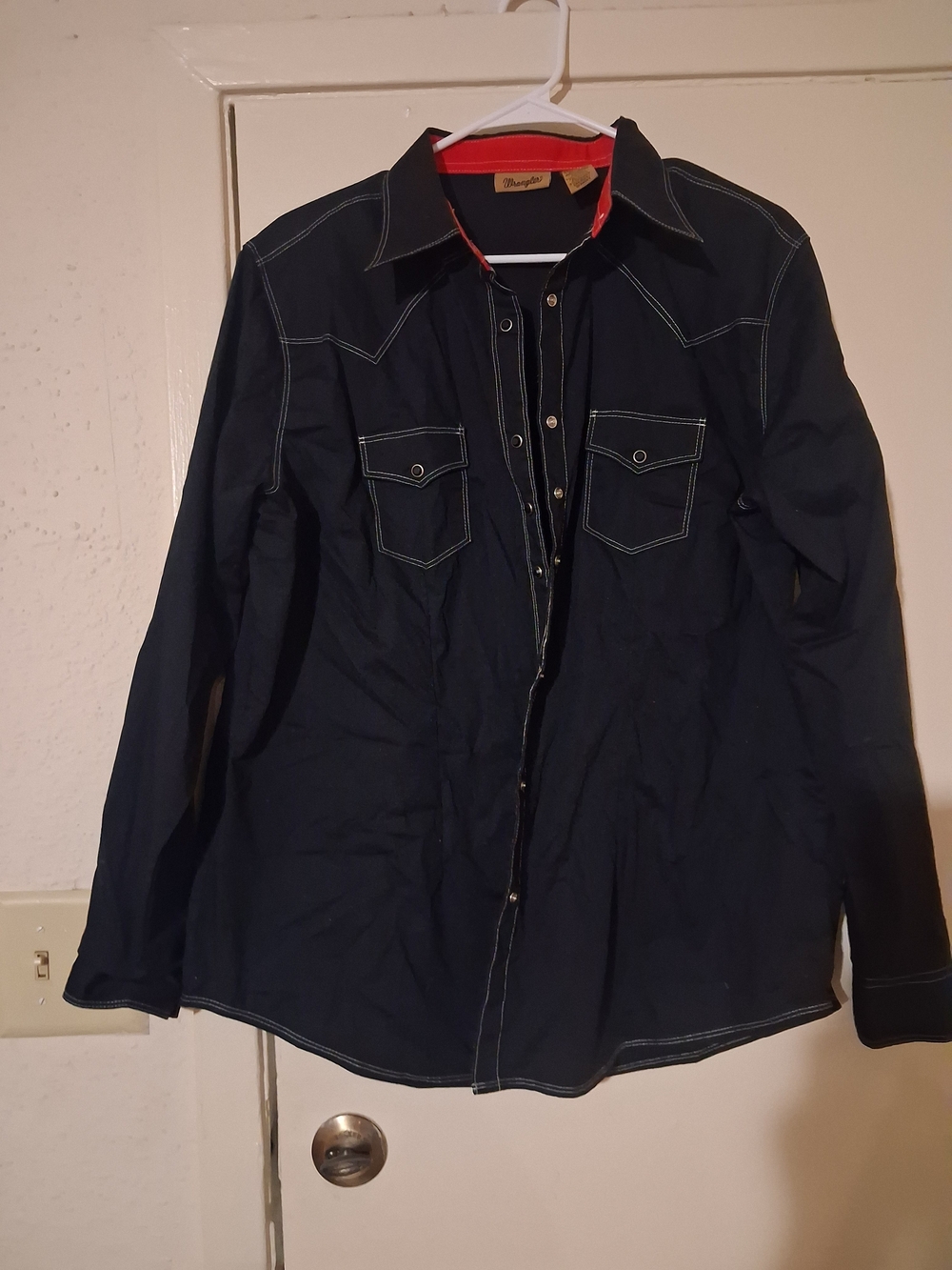 Wrangler WomenblackWestern Snap Shirt NFR Las VEGAS SIZE XL